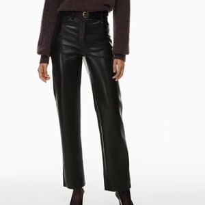 High waisted vegan leather pants Aritzia/Wilfred